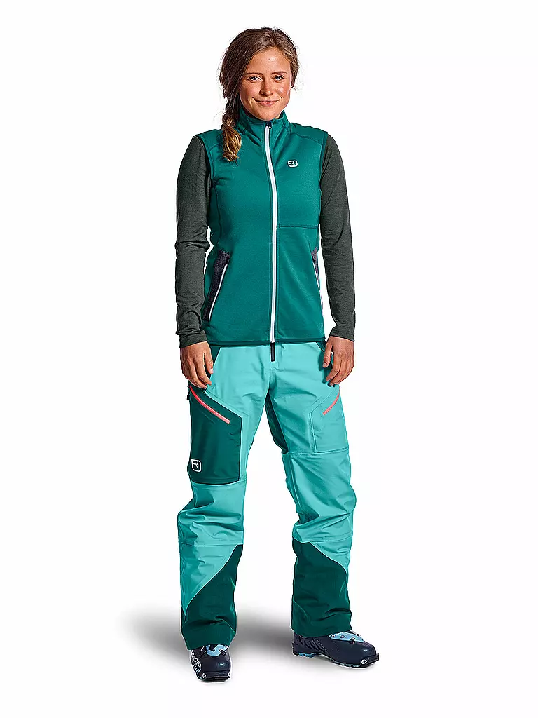 Ortovox Damen Weste Fleece Petrol